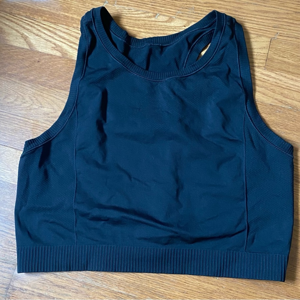 Old Navy. Longline Sports Bra. Black. 2x.